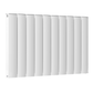 1022mm x 600mm Double Aluminium Radiator In White Model Diva 