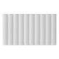 1022mm x 600mm Double Aluminium Radiator In White Model Diva 