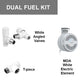 White Dual Fuel Kit with Element - Terma Moa (for Heated Towel Rail) 