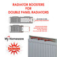 MyHomeware Radiator Booster / Heat Diverter – For Double Radiators