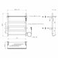 500 x 600mm White Electric Dry Heating Towel Rail Radiator With a Top Shelf GD Model 