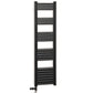 Dual Fuel 500mm Wide Accuro Korle Matt Black Designer Heated Towel Rail Radiator