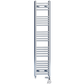 300mm x 1400mm Dual Fuel Chrome Heated Towel Rail Radiator 