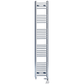300mm x 1700mm Dual Fuel Chrome Heated Towel Rail Radiator 