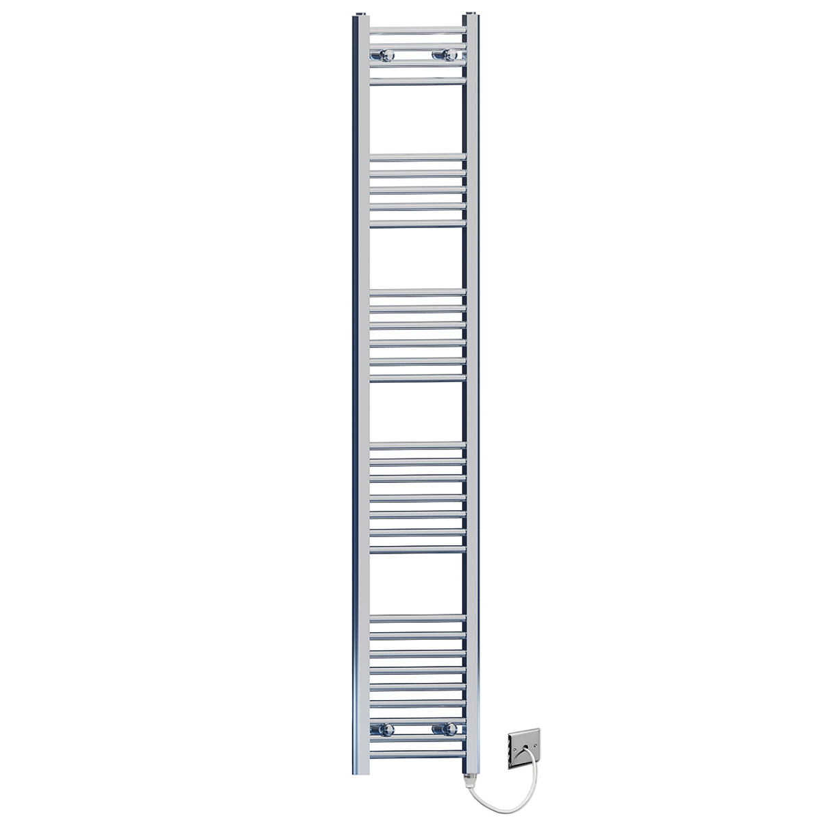 FC30 180 Chrome Towel Rail Radiator Electric Standard Manual PFS