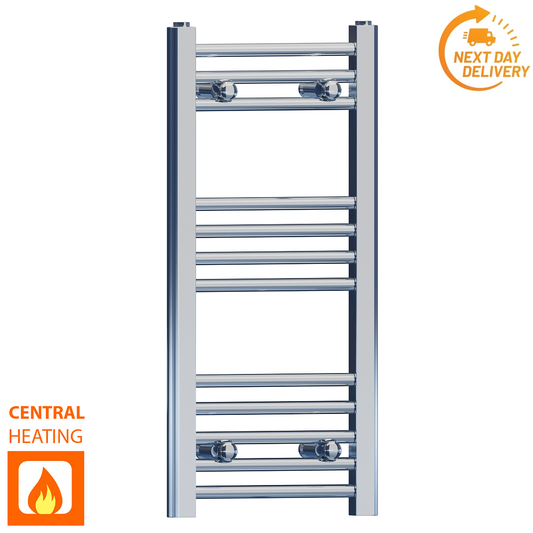300mm x 700mm Small Chrome Heated Towel Rail Radiator