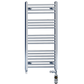 400mm x 1000mm Dual Fuel Chrome Heated Towel Rail Radiator 