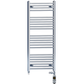 400mm x 1200mm Dual Fuel Chrome Heated Towel Rail Radiator 