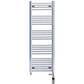 600mm x 1400mm Dual Fuel Chrome Heated Towel Rail Radiator 
