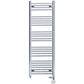 600mm x 1400mm Dual Fuel Chrome Heated Towel Rail Radiator 