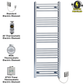 FC45 140 Chrome Towel Rail Radiator Warmer Heater Electric Thermostatic Timer Terma MOA AF PFS 1c15227a b7e0 4e95 973a 5342f10487c0 