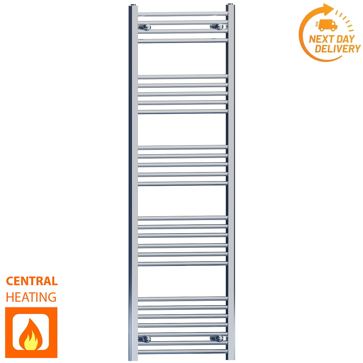 FC45 160 Chrome Towel Rail Radiator Central Heating Valves af3ac520 dedf 424d 806c 7d46e6158e87