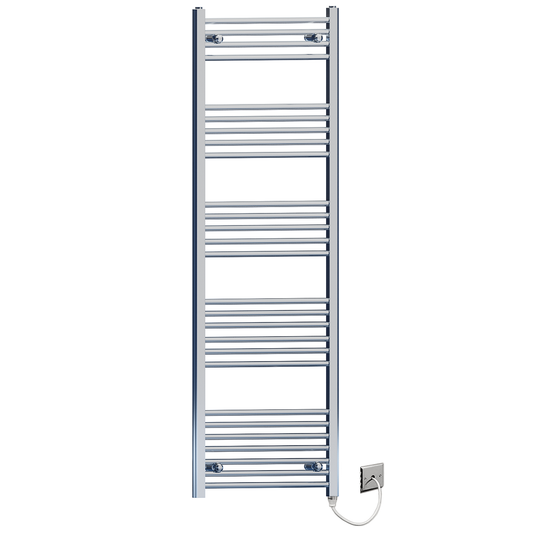600mm x 1600mm Chrome Electric Heated Towel Rail Radiator