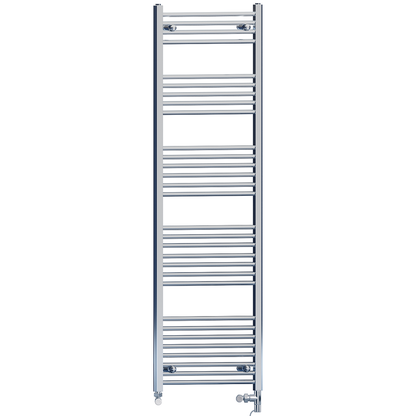  400mm x 1700mm Dual Fuel Chrome Heated Towel Rail Radiator 