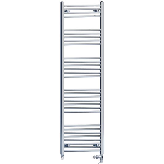 550mm x 1700mm Dual Fuel Chrome Heated Towel Rail Radiator