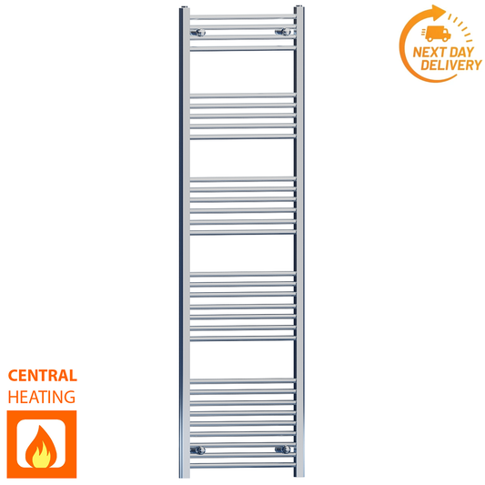 500mm x 1800mm Chrome Heated Towel Rail Radiator