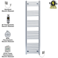 FC45 180 Chrome Towel Rail Radiator Warmer Heater Electric Thermostatic Timer Terma MOA AF PFS 1cb2fc0d a5d5 43a5 9750 d20aec4b60e2 