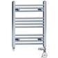 550mm x 600mm Dual Fuel Small Chrome Heated Towel Rail Radiator 