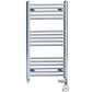 500mm x 900mm Dual Fuel Small Chrome Heated Towel Rail Radiator 