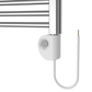 500 x 800mm Polished Chrome Heated Towel Rail Radiator Electric Ready-to-Install 