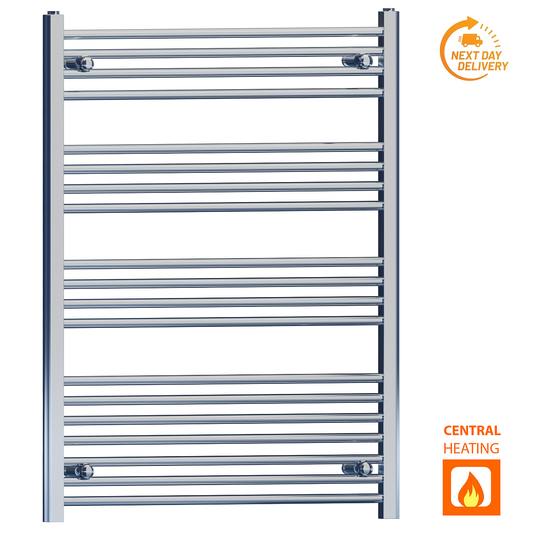700mm x 1000mm Chrome Heated Towel Rail Radiator