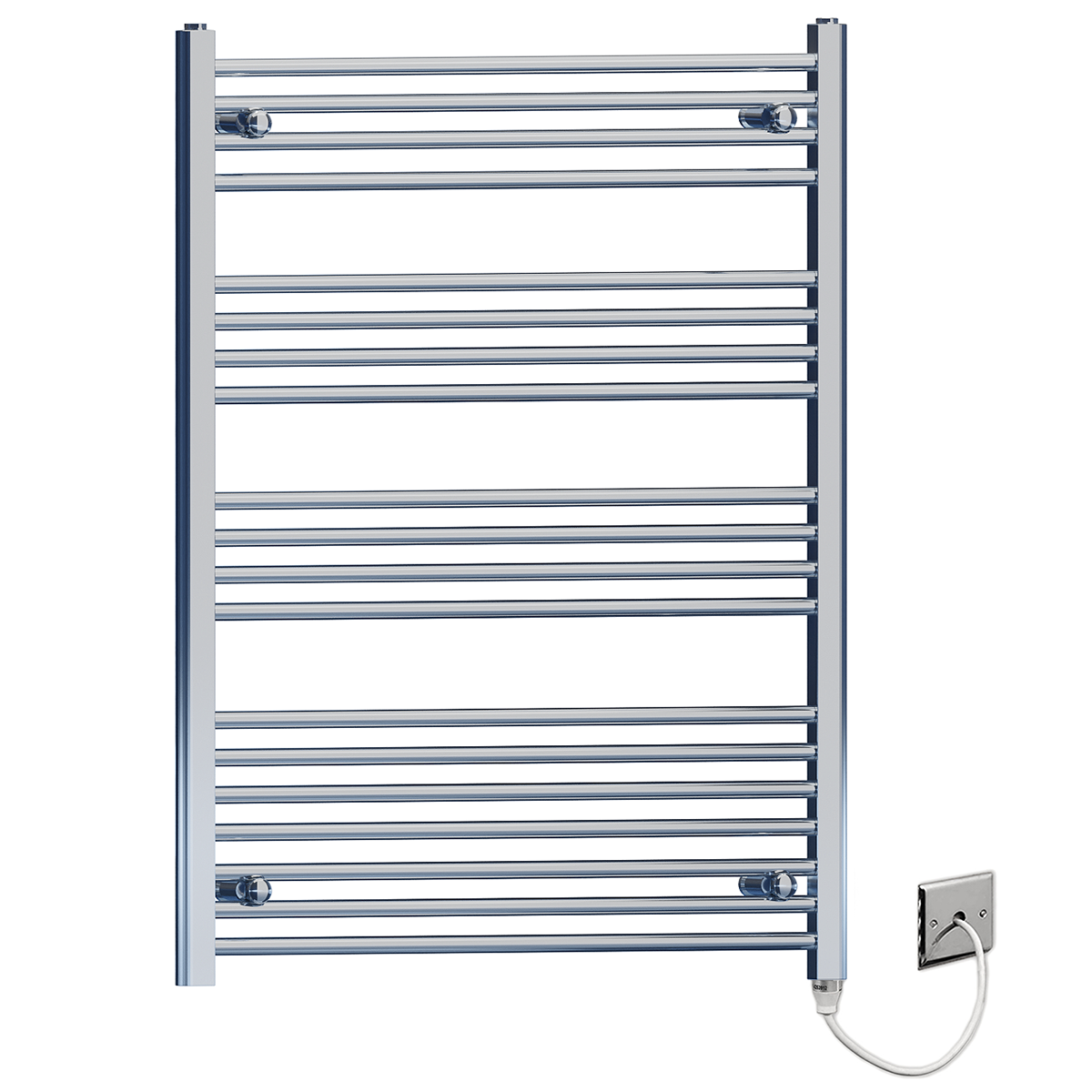 FC70 100 Chrome Towel Rail Radiator Electric Standard Manual PFS 75f428d5 f602 4888 be82 10dd01b46fd3