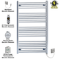 FC70 120 Chrome Towel Rail Radiator Warmer Heater Electric Thermostatic Timer Terma MOA AF PFS 
