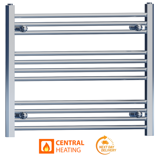 900mm x 600mm Chrome Heated Towel Rail Radiator