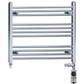 900mm x 600mm Dual Fuel Chrome Heated Towel Rail Radiator 