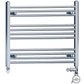 700mm x 600mm Dual Fuel Chrome Heated Towel Rail Radiator 