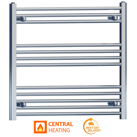 900mm x 700mm Chrome Heated Towel Rail Radiator
