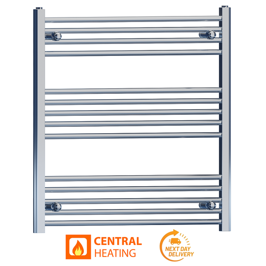 900mm x 800mm Chrome Heated Towel Rail Radiator