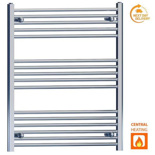 800mm x 900mm Chrome Heated Towel Rail Radiator
