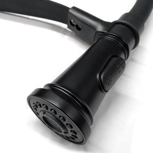 Black Swivel Bendable Kitchen Mixer - Stainless Steel (360°, Dual Spray) Model Kpy 3155
