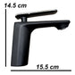 Elegant Black Brass Bathroom Tap with Silver Detail Model Kpy 1248548Bc 