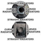Chrome Replacement Brackets Kit for Towel Rail Radiator - Wall Fixing Mounting 