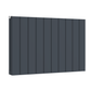 1022mm x 600mm Double Aluminium Radiator In Anthracite Grey Model Lena 