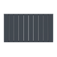 1022mm x 600mm Double Aluminium Radiator In Anthracite Grey Model Lena 