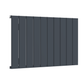 1022mm x 600mm Single Aluminium Radiator In Anthracite Grey Model Lena 