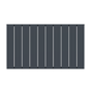 1022mm x 600mm Single Aluminium Radiator In Anthracite Grey Model Lena 