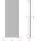 407mm x 1800mm Double Aluminium Radiator In White Model Lena 