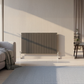 1022mm x 600mm Double Aluminium Radiator In Anthracite Grey Model Lena 
