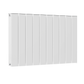 1022mm x 600mm Double Aluminium Radiator In White Model Lena 