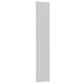 407mm x 1800mm Single Aluminium Radiator In White Model Lena 