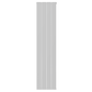 407mm x 1800mm Single Aluminium Radiator In White Model Lena 