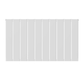 1022mm x 600mm Single Aluminium Radiator In White Model Lena 