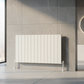 1022mm x 600mm Single Aluminium Radiator In White Model Lena 