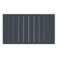 1022mm x 600mm Double Aluminium Radiator In Anthracite Grey Model Mira 