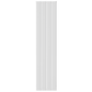 407mm x 1800mm Double Aluminium Radiator In White Model Mira 