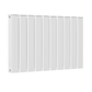 1022mm x 600mm Double Aluminium Radiator In White Model Mira 